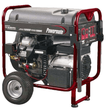 Powermate PM0601258 12500W/15625W 22 HP Subaru Electric Start V-Twin Generator New