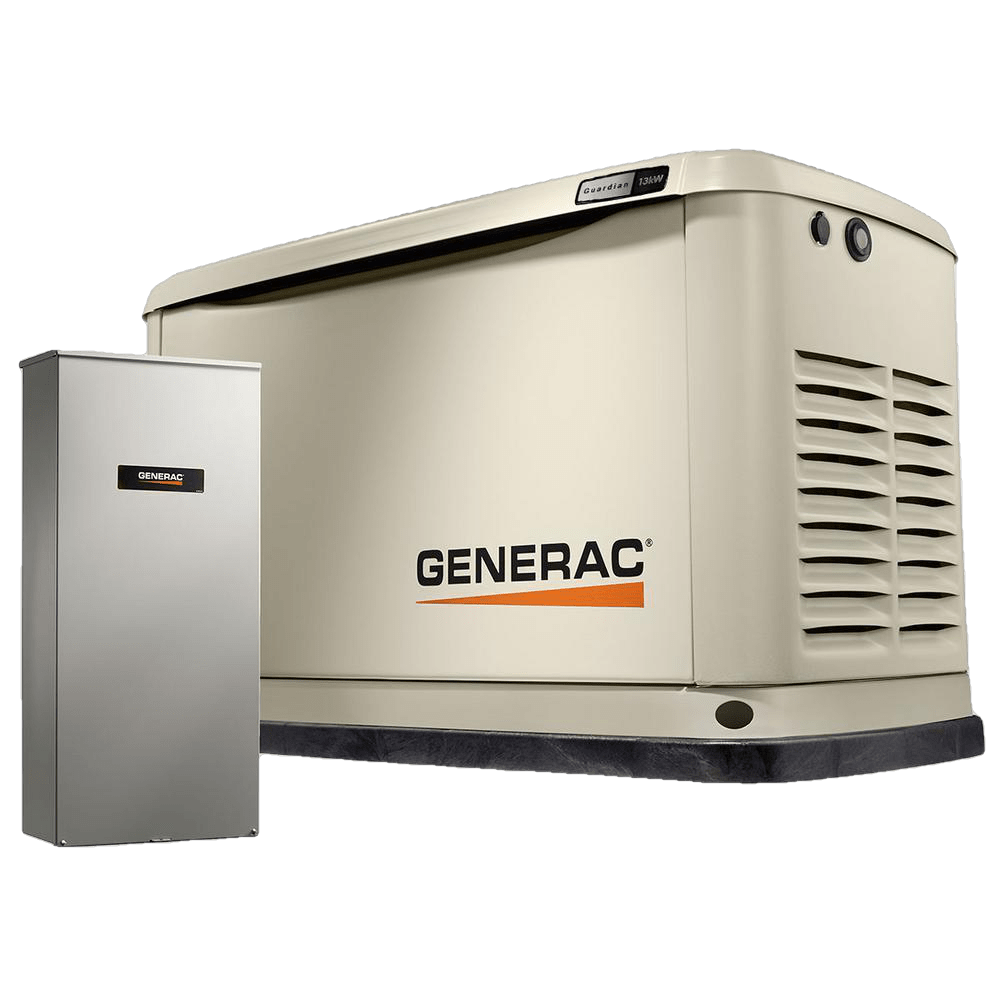 Generac 7175 13kW Guardian LP/NG Wi-Fi Standby Generator w/ 200 amp Automatic Transfer Switch New