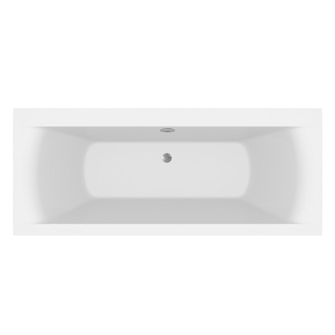 Double Ended Square Bath Side End Panel High Gloss White Acrylic Bathroom 1700mm