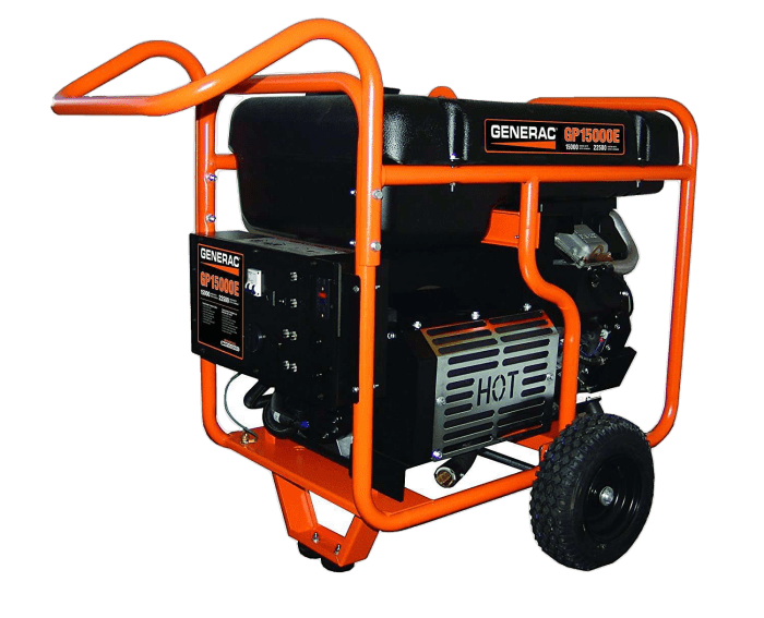 Generac GP15000E 15000W/22500W Gas Generator Electric Start New