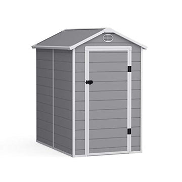 BillyOh Kingston Apex Plastic Shed Inc. Floor – 4ft x 6ft – Light Grey