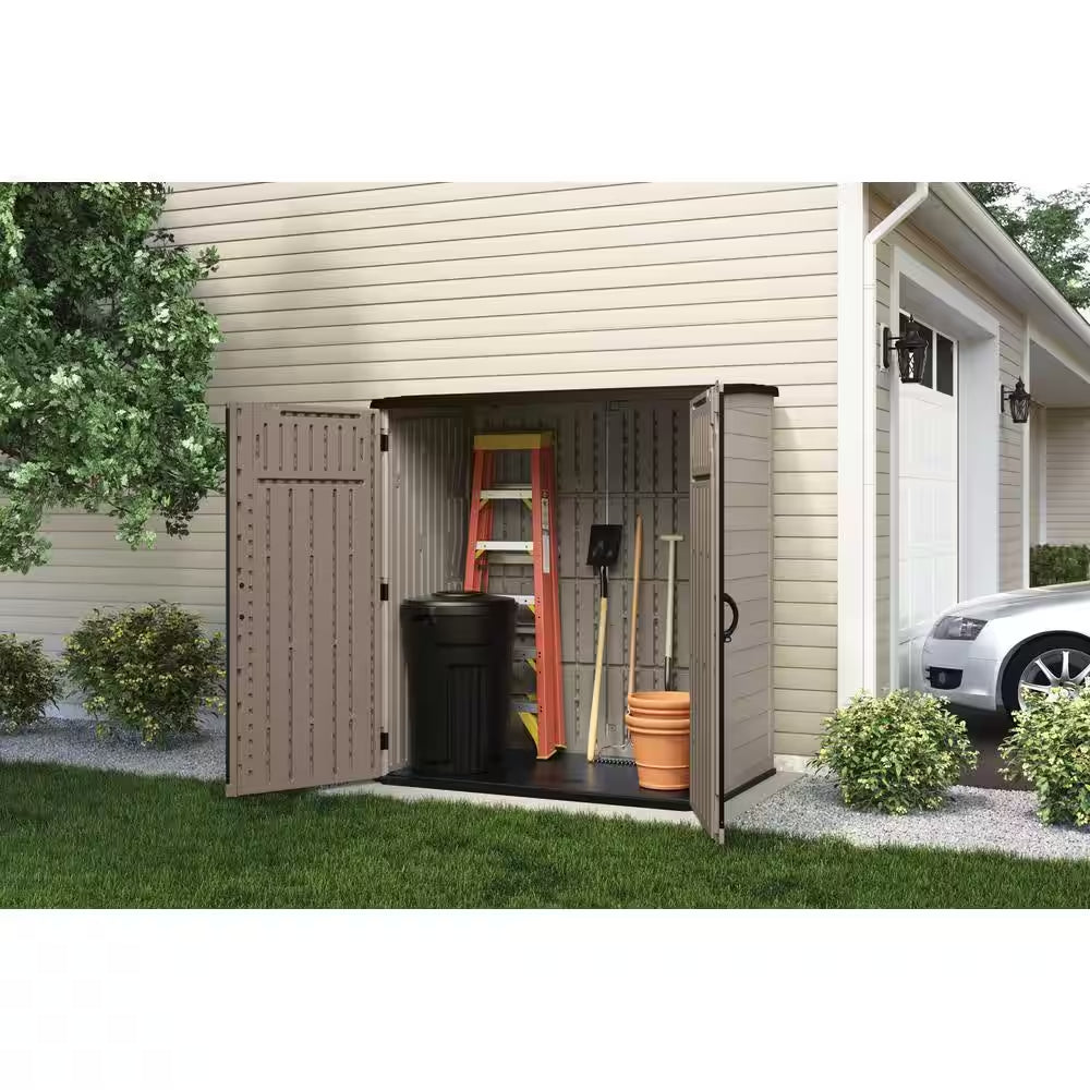 5 Ft. 10.5 In. X 3 Ft. 8.25 In. X 6 Ft. 5.5 In. XL Vertical Storage Shed