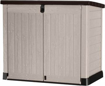 Keter 250001 Store It Out Pro Outdoor Storage Shed, 145.5 x 82 x 123cm Beige/Brown