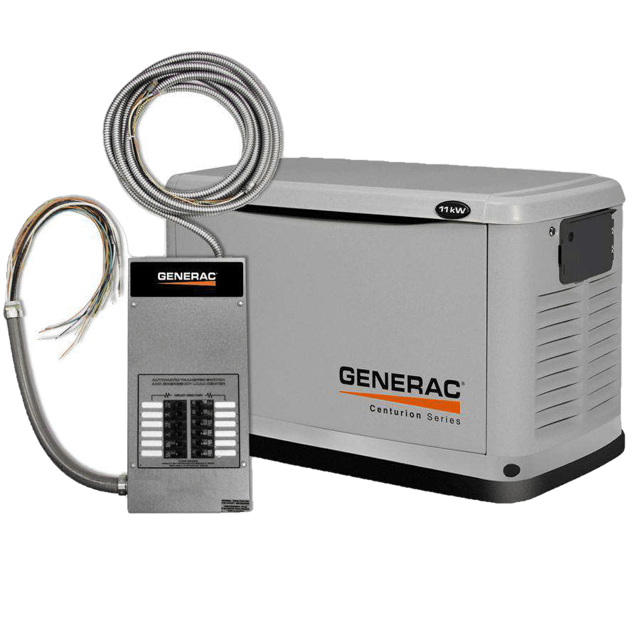 Generac 6440 11kW Guardian LP/NG Standby Generator w/ Automatic Transfer Switch New