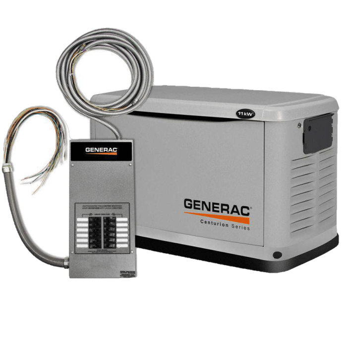 Generac 6440 11kW Guardian LP/NG Standby Generator w/ Automatic Transfer Switch New