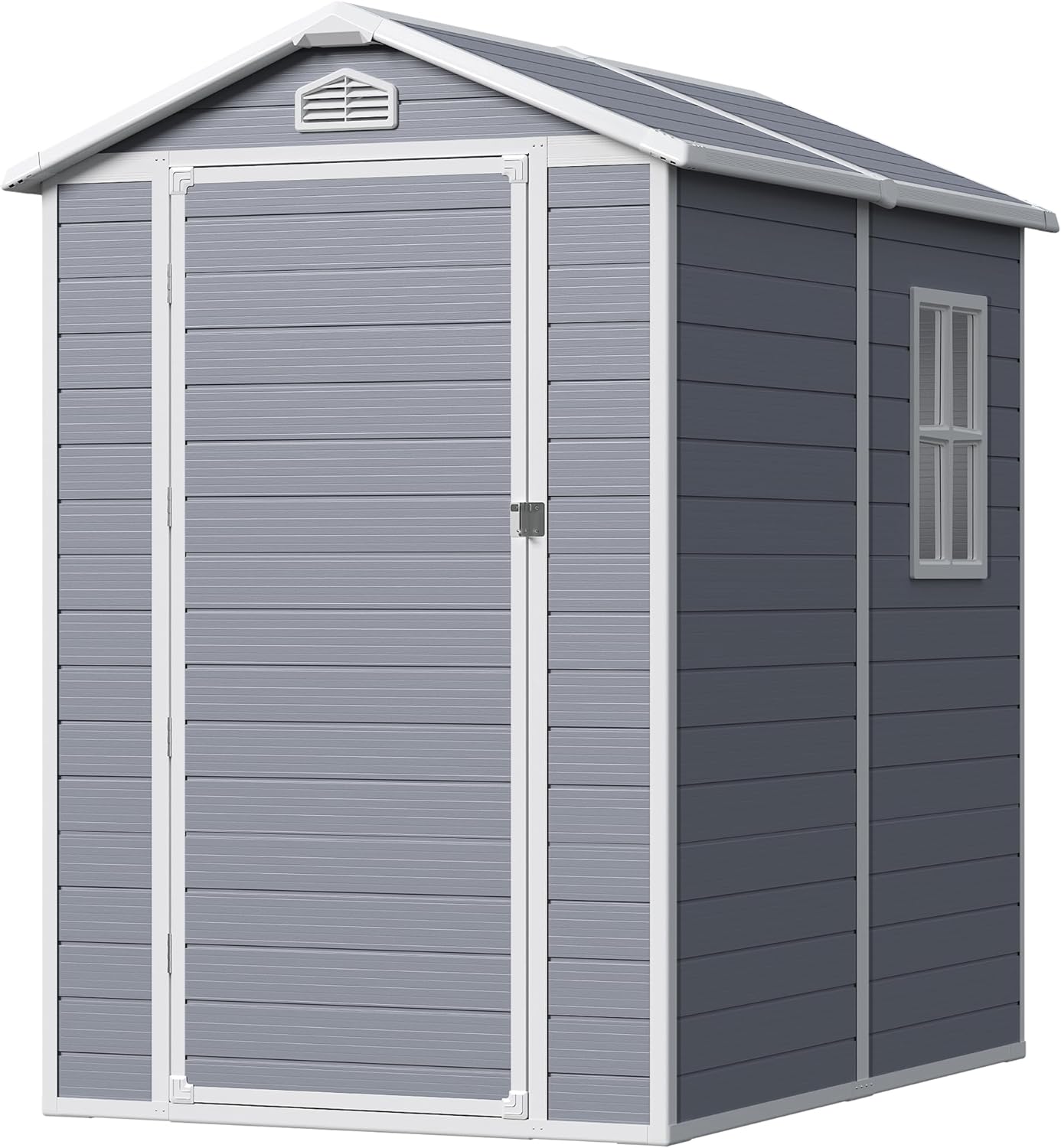 Greesum 6X4FT Resin Outdoor Storage Shed