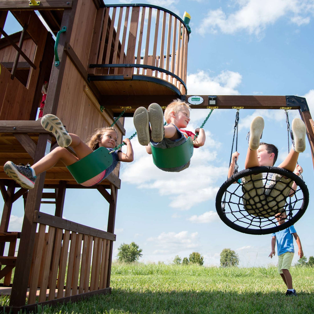 Skyfort Elite Wooden Swing Set