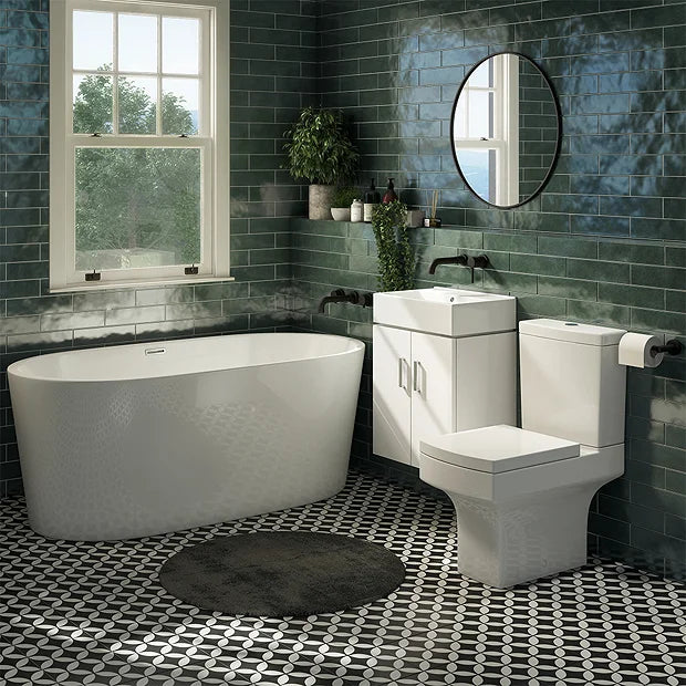 Maquen Square Close Coupled Toilet + Soft Close Seat