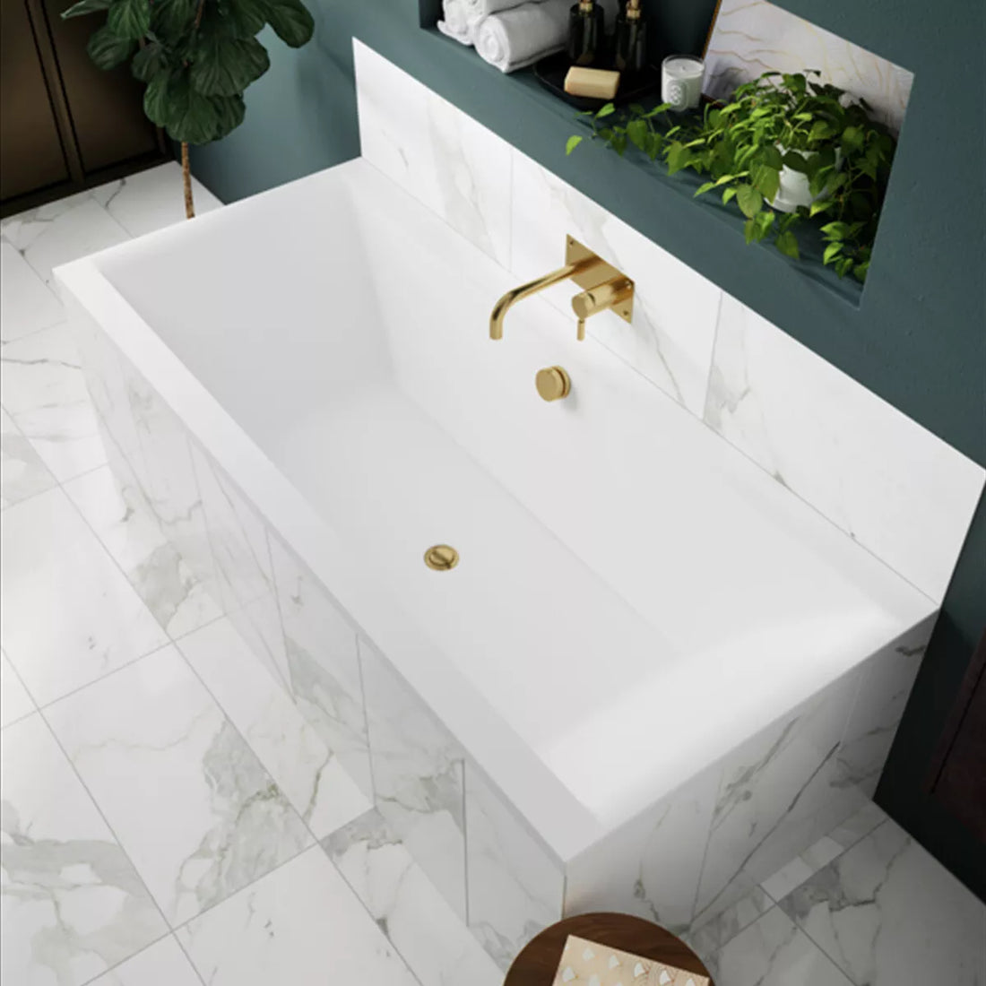 Asselby 1800 x 800mm Double Ended Bath