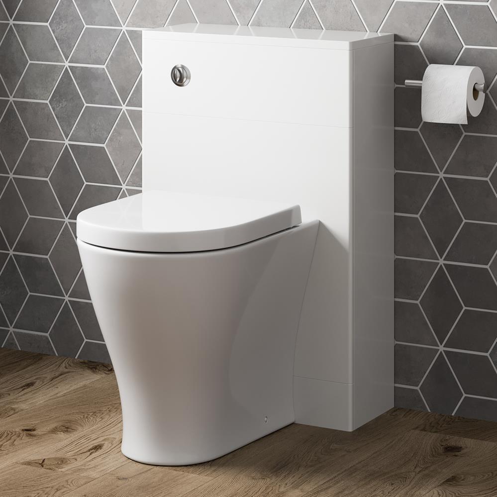 Modern Artis Toilet Soft Close Seat Back To Wall Cistern Furniture Unit White